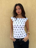 Midnight polka top