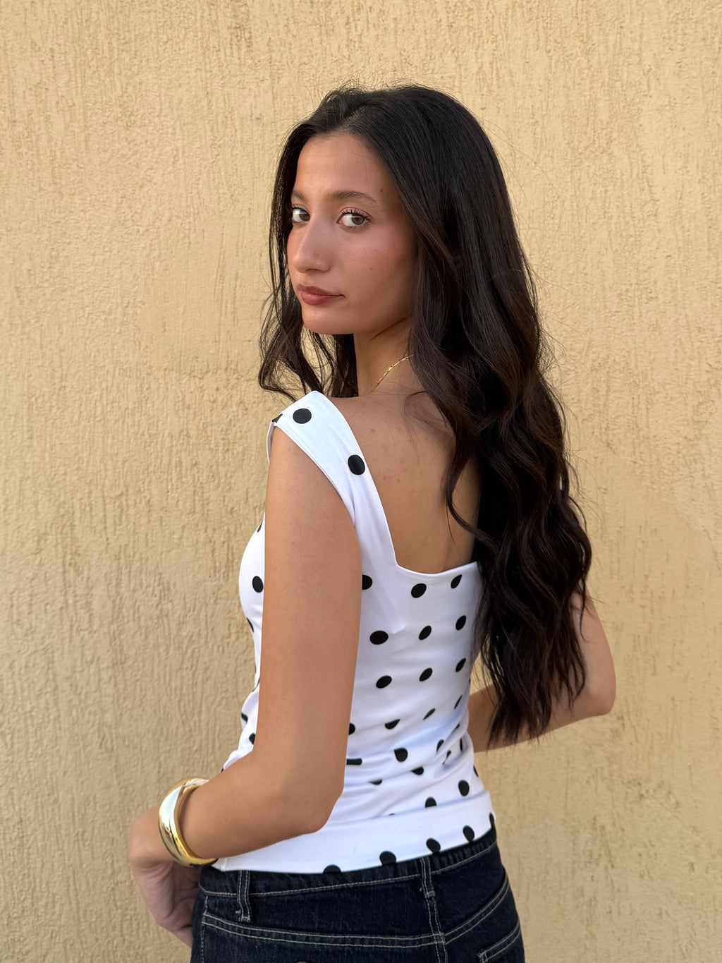 Midnight polka top